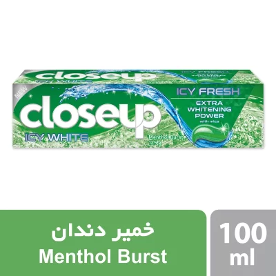 خمیر دندان سفیدکننده کلوس آپ مدل Menthol Burst وزن 125 گرم